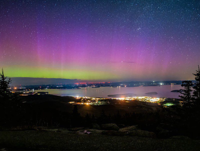 New Project (7) A view of the aurora borealis from above.